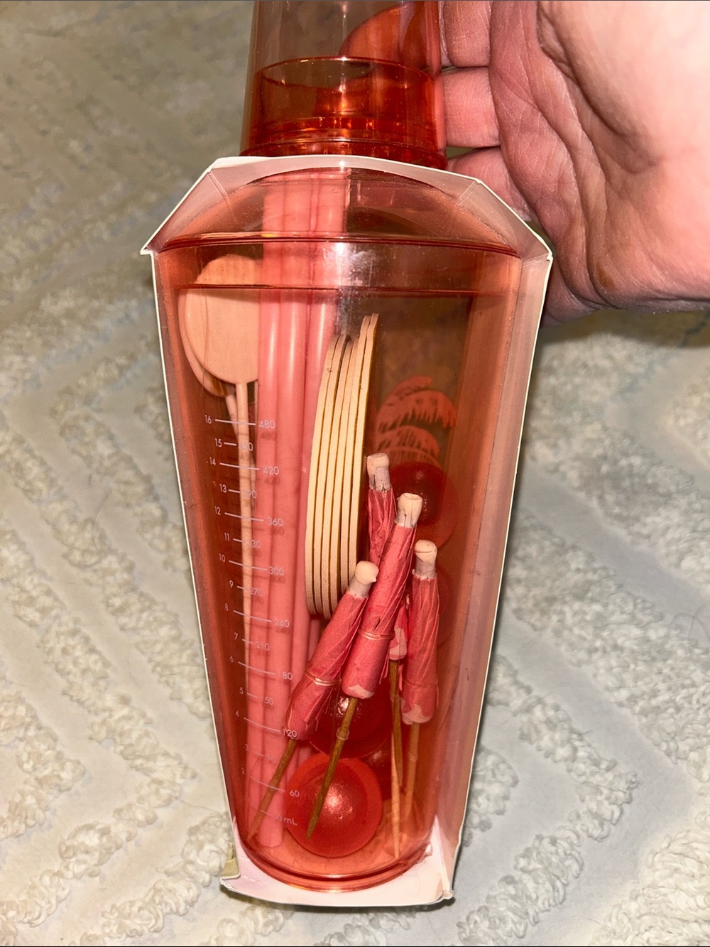 ✳️Sunnylife Cocktail Essentials Kit - Coral Pink✳️ - Picture 4 of 5